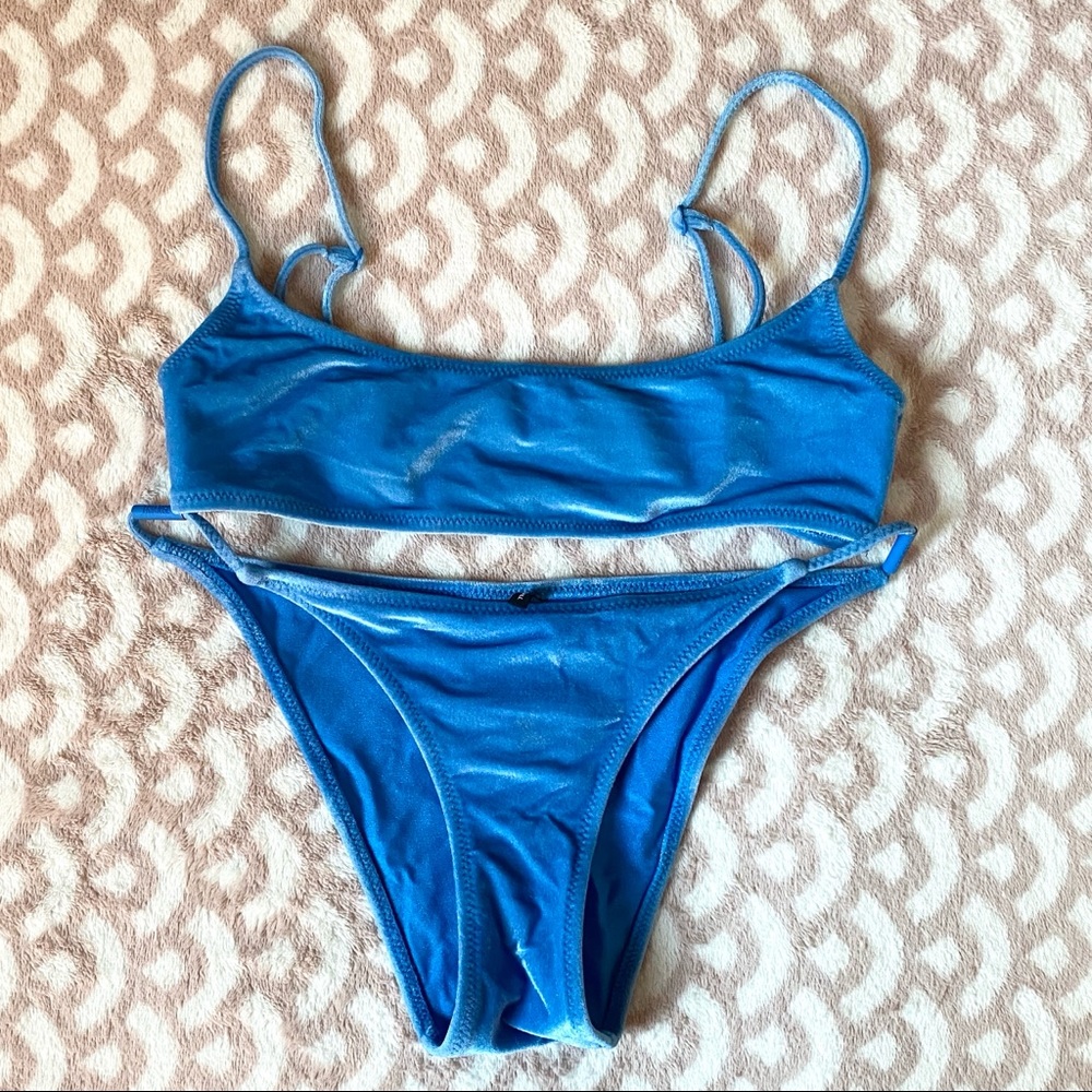 Triangl 'Marthe' velvet bikini size XS